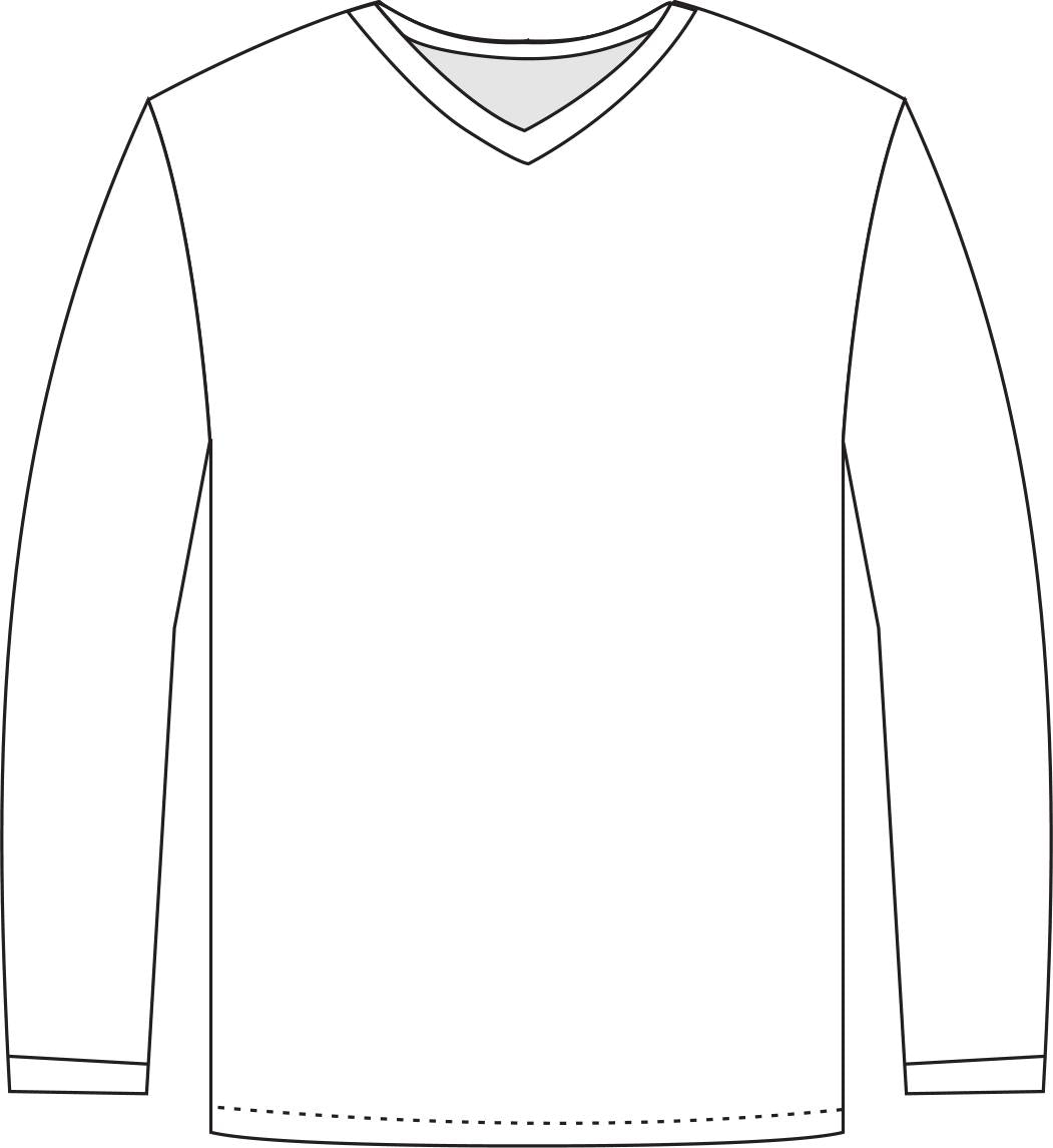 LONG SLEEVE T-SHIRT(V-Neck) – Razor Graphiks
