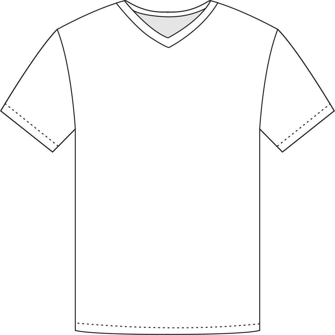 V NECK TSHIRT(Short Sleeve)